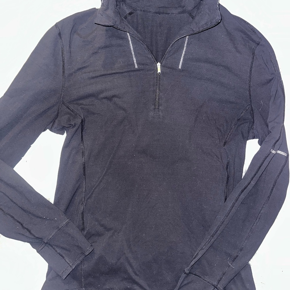 Lululemon Black Quarter-Zip Pullover - EUC